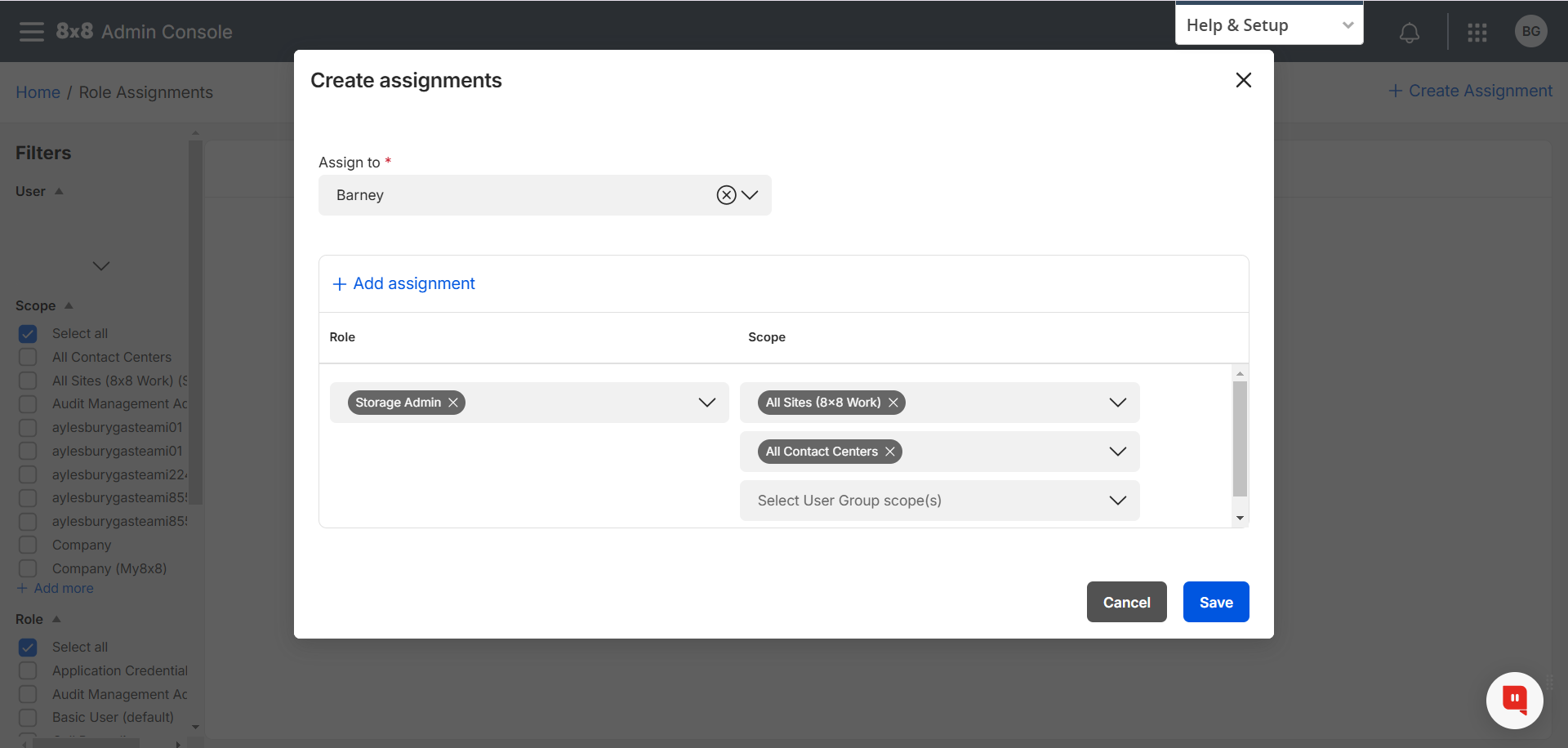 Storage Admin Role Assignment Admin Console.png